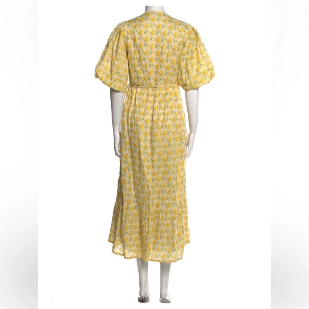 Faithfull the Brand Yellow Floral Maxi Dress - Picture 3 of 3